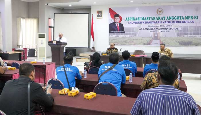 LaNyalla Bedah Ekonomi Kerakyatan yang Berkeadilan di Depan Himpunan Nelayan