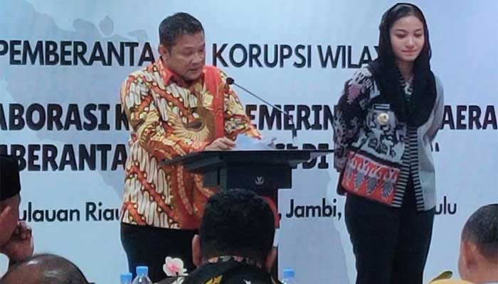 Ketua DPRD Dharmasraya, Jemi Hendra dalam Rakor bersama KPK di Jakarta