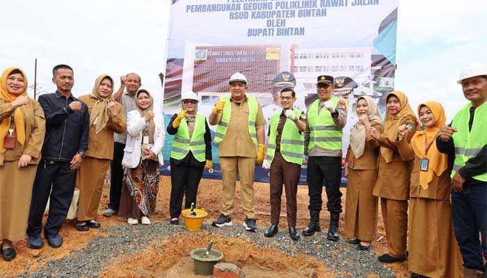 Peletakan Batu Pertama Pembangunan Gedung Poliklinik Rawat Jalan RSUD Bintan
