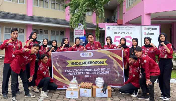 HMD Ilmu Ekonomi UNP Galang Aksi Kemanusiaan di Kota Padang
