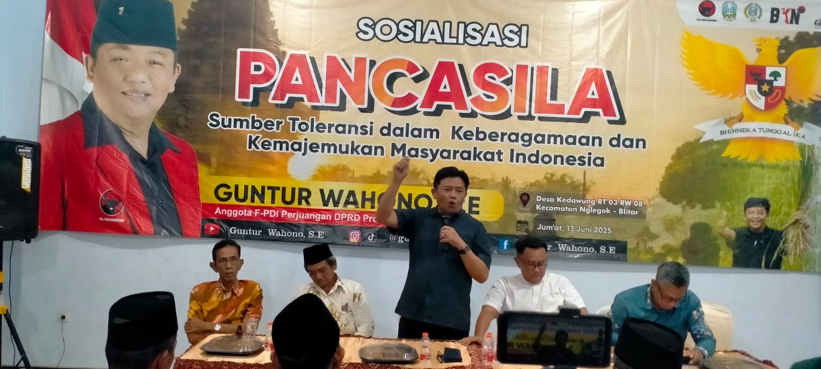 Guntur Wahono Gelar Sosialisasi Pancasila Bersama Ratusan Petani Blitar 1 IMG 20250613 WA0107