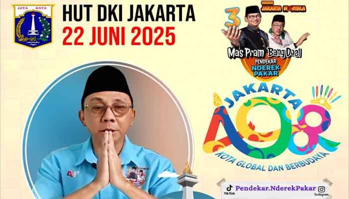 Relawan PENDEKAR ucapkan selamat HUT ke-498 Jakarta