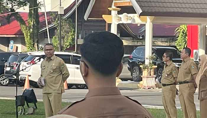 Sekdaprov Sumbar, Arry Yuswandi Pimpin Apel Senin Perdana usai dilantik