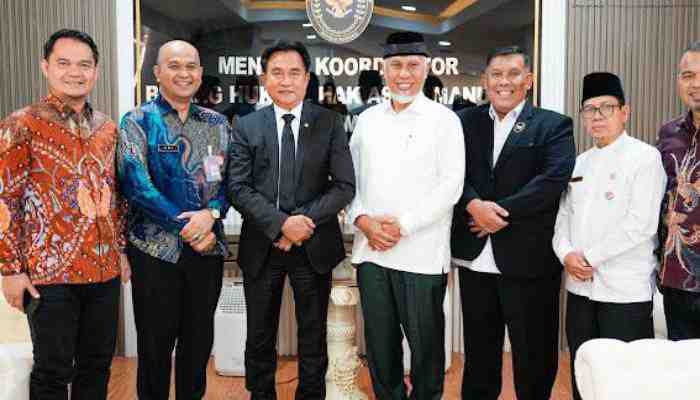 Gubernur Sumbar, Mahyeldi temui Menko HAM, Imigrasi dan Pemasyarakatan, Yusril Ihza Mahendra