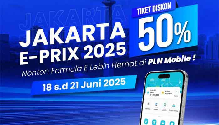 Diskon 50 persen Jakarta E-Prix