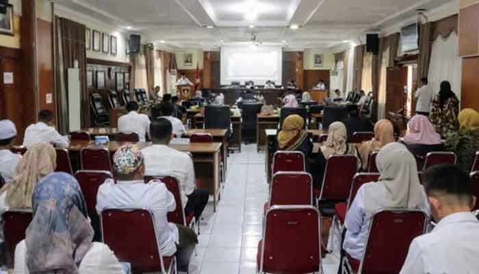 Suasana rapat paripurna DPRD Kota Bukittinggi, Rabu 11 Juni 2025.