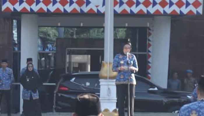Bupati Way Kanan, Ayu Asalasiyah Pimpin Apel Bulanan