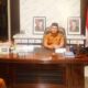Wali Nagari Pandam Gadang, Devi Surya saat konferensi pers dengan Wartawan.