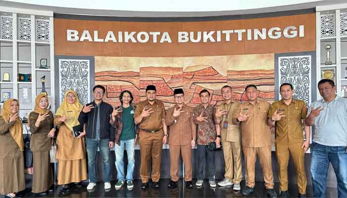 Wakil Wali Kota Bukittinggi, Ibnu Asis audiensi dengan Pengurus Bukittinggi Creative Network (BCN).