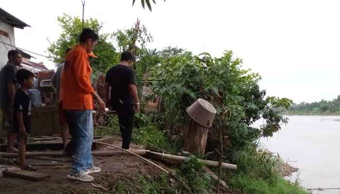 Tanah longsor di Dusun 5, Desa Rantau Panjang, Kecamatan Lawang Wetan, Musi Banyuasin
