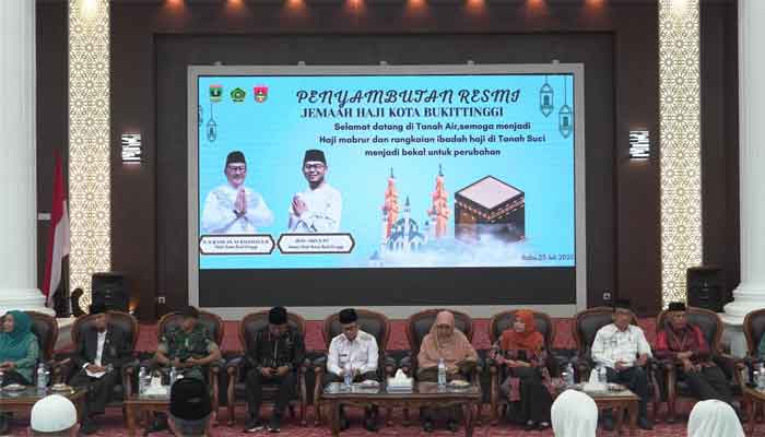 Pemko Bukittinggi Sambut Kepulangan Jemaah Haji 1446 H