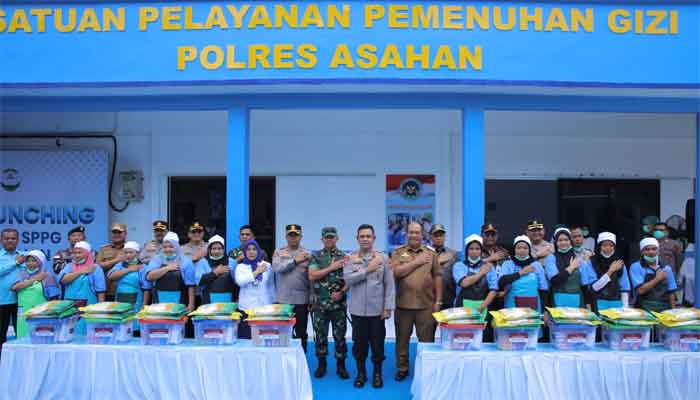 Kapolda Sumut dan Bupati Taufik Grand Launching Operasional SPPG Polres Asahan