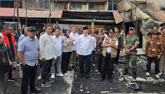 Gubernur Sumbar Tinjau Pasar Payakumbuh Pasca Kebakaran