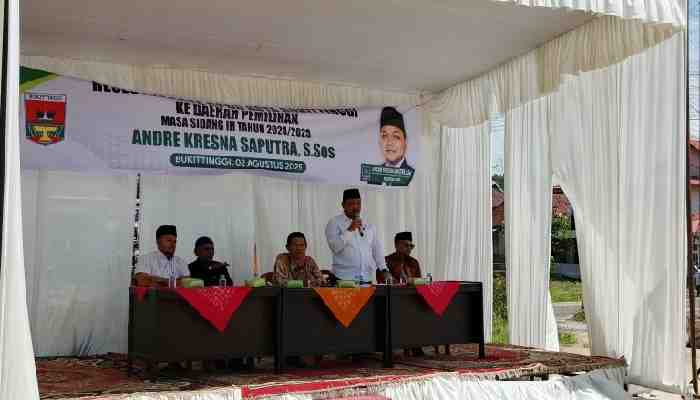 Anggota DPRD Kota Bukittinggi, Andre Kresna Saputra laksanakan reses perseorangan masa sidang III tahun 2024/2025