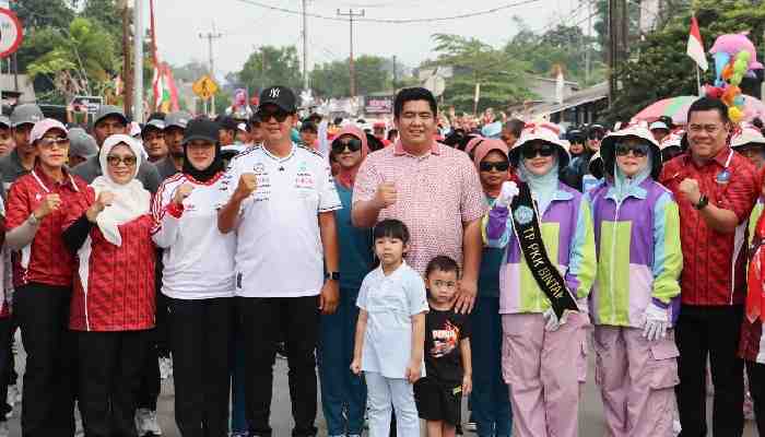 Gerak Jalan Tri Lomba Juang di Bintan