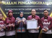 Pemkab Way Kanan Kembali Raih Penghargaan Kabupaten Layak Anak 2025 Kategori Nindya