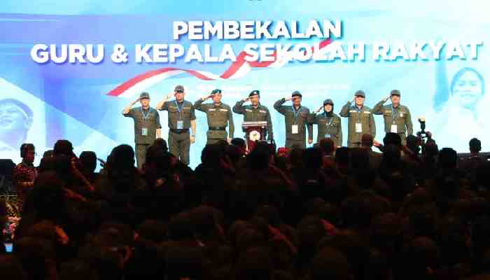 Pembekalan Guru dan Kepala Sekolah Rakyat di Jakarta International Expo (JIExpo) Kemayoran, Jakarta