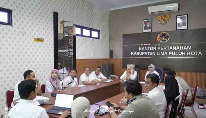 Kantor Pertanahan Limapuluh Kota Gelar Monev Program PTSL