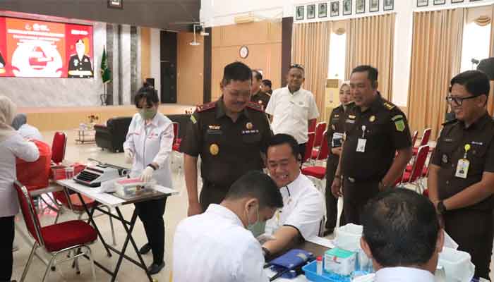 Kejati Kepri Gelar Donor Darah Bersama PMI Tanjungpinang