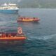 Latihan Gabungan (Latgab) Kesiapsiagaan Kecelakaan Kapal di Dermaga Bungus, Kota Padang