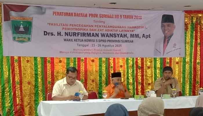 Nurfirman Wansyah Sosialisasikan Perda Pencegahan Narkoba di Solok Selatan