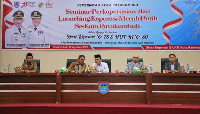 Pemko Payakumbuh Gelar Seminar Perkoperasian dan Launching Koperasi Merah Putih