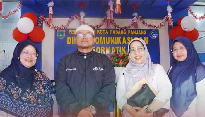 Tim Penilai Dekorasi Merah Putih HUT RI kunjungi Diskominfo Padang Panjang