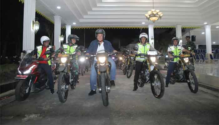 Bupati Asahan Pimpin Patroli Malam Gabungan