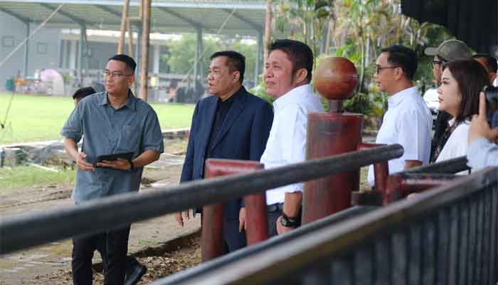 Didampingi Bupati Muba, Gubernur Sumsel Tinjau Venue Porprov XV
