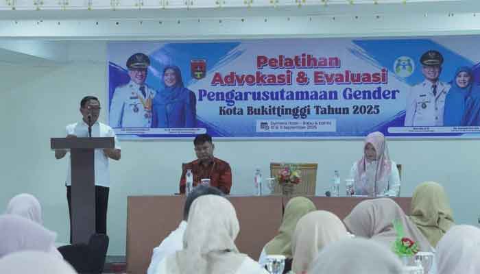Wako Bukittinggi Buka Pelatihan Advokasi dan Evaluasi Pengarusutamaan Gender Kota 2025