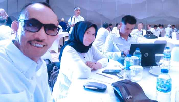 Peserta Uji Kompetensi Wartawan 2023 yang diadakan Universitas Professor DR Moestopo (Beragama) Jakarta di Hotel Santika Premiere Padang