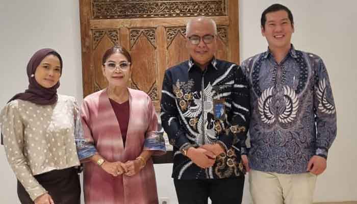Ketua Umum PWI Pusat, Akhmad Munir menerima audiensi dari jajaran pengurus Himpunan Advokat/Pengacara Indonesia (HAPI) di Jakarta