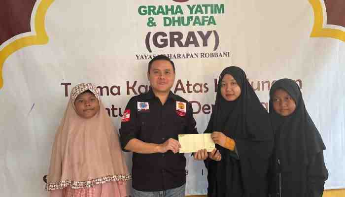 Nanda Almer Ronny Putra Berikan Santunan di Salah Satu Rumah Graha Yatim & Dhu'afa