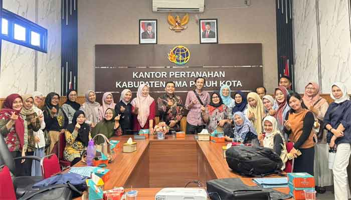 Kantah ATR/BPN Limapuluh Kota Bekali IPPAT dan PPAT dengan Teknis Pengambilan Titik Koordinat Tanah