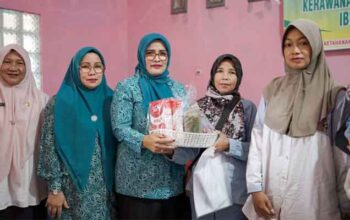 Ibu Hamil dan Ibu Menyusui Terima Bantuan, Camat Pauh Duo: Terima Kasih TP PKK Solok Selatan! 5 Ketua TP-PKK Kabupaten Solok Selatan, Ny. Hj. Erniati serahkan bantuan kerawanan pangan bagi ibu hamil dan ibu menyusui di Puskesmas Pakan Salasa di Kecamatan Pauh Duo