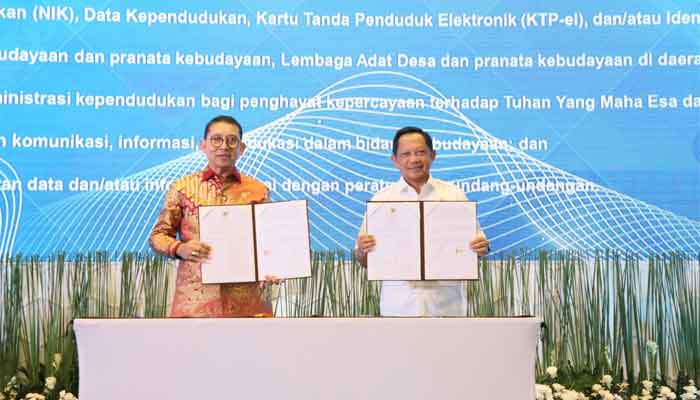 Kemendagri dan Kementerian Kebudayaan Teken Nota Kesepahaman Sinergi Pemajuan Kebudayaan