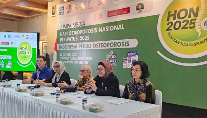 Perwatusi Bersama Perosi dalam konferensi pers di Purnomo Yusgiantoro Center (PYC), Jakarta