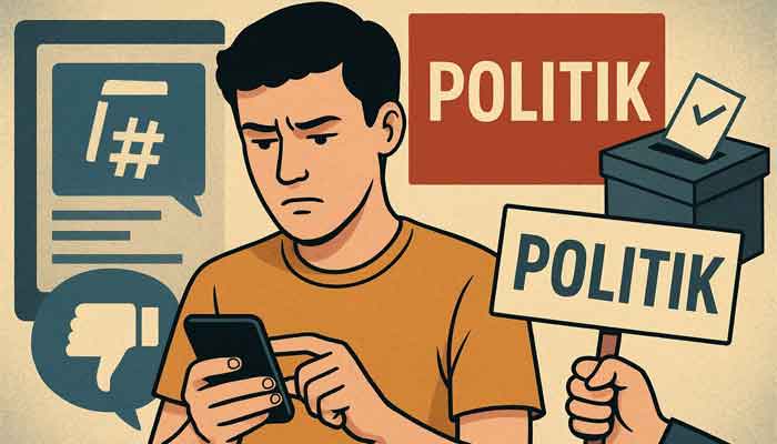 Ilustrasi politik di ujung jari