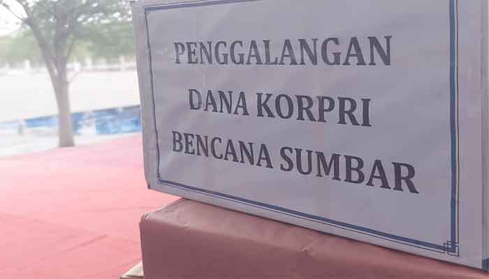 Korpri dan PGRI Bukittinggi Galang Donasi Peduli Bencana Sumbar