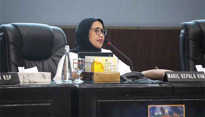 Danantara Biayai Peternak Ayam dengan Anggaran Rp20 Triliun 1 Wakil Kepala BGN, Nanik Sudaryati Deyang bicara tentang pembiayaan peternak ayam