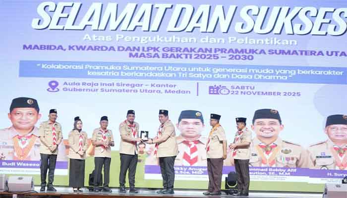 Bupati Asahan Hadiri Pengukuhan dan Pelantikan Mabida, Kwarda dan LPK Gerakan Pramuka Sumut 1 Pengukuhan dan Pelantikan Mabida, Kwarda, dan LPK Gerakan Pramuka Sumut