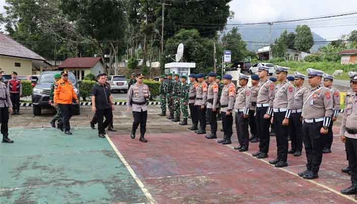 Polres Solok Selatan Gelar Apel Tanggap Darurat Bencana 2025