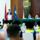 Gubernur Sumbar, Mahyeldi Ansharullah memberi sambutan dalam Wisuda ke-5 Universitas Andalas di Auditorium Unand