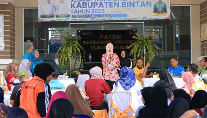 Hadiri GERMAS di Gunung Kijang, Ketua TP PKK Bintan Tekankan Peran Keluarga Sehat