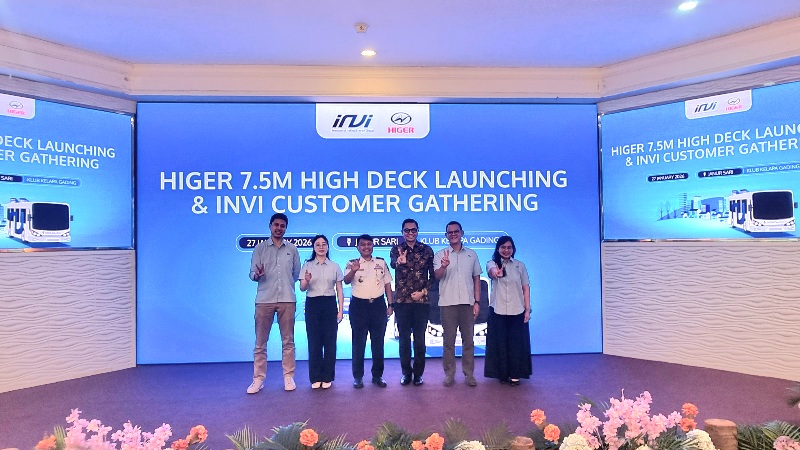 INVI Perkuat Solusi Angkutan Umum Listrik Lewat Peluncuran Higer EV Bus 7.5 Meter High Deck 1 20260127 1151231