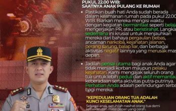 Polres Muba Imbau Orang Tua Pastikan Anak Pulang Tepat Waktu 3 Imbauan Kapolres Muba, AKBP Ruri Prastowo