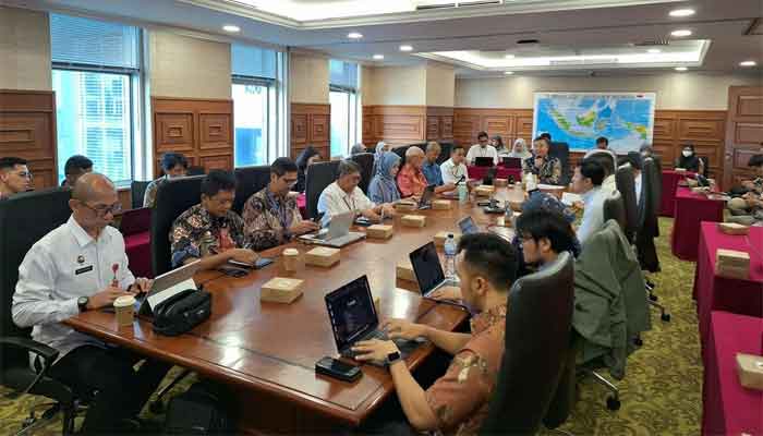 Rapat Koordinasi Sosialisasi Perluasan Piloting Digitalisasi Bantuan Sosial di Kantor PMU Ditjen Dukcapil