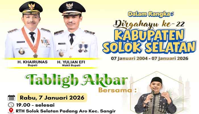 HUT Kabupaten Solok Selatan ke-22