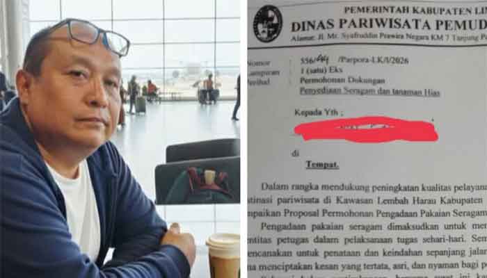 Surat Permohonan Dukungan Penyediaan Seragam dan Tanaman Hias Disparpora Kabupaten Limapuluh Kota Beredar, Begini Tanggapan Praktisi Hukum