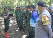 Satgas TMMD ke-127 Kodim 0624/Kabupaten Bandung Gelar Apel Pagi Sebelum Mulai Pengerjaan Sasaran Fisik di Desa Cipelah